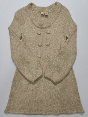 Like Love Women's Dark Beige Knit Dress Size M